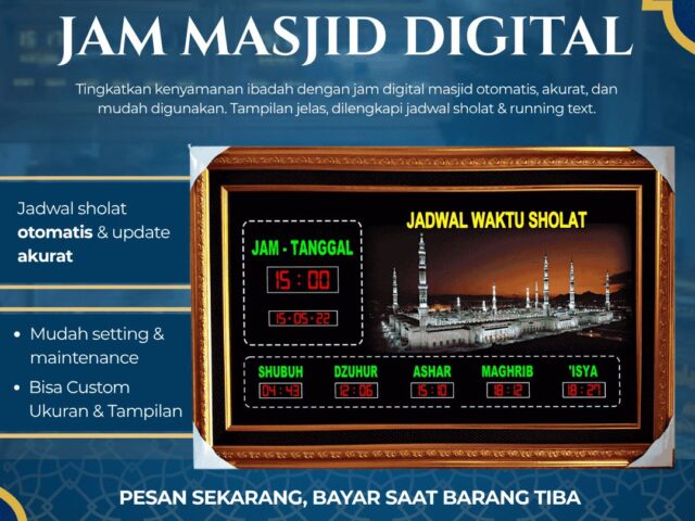 Servis Jam Digital Masjid
